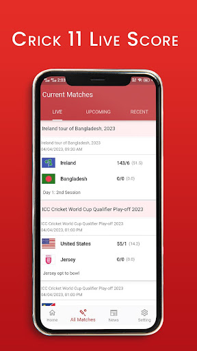 Crick 11 Live : Cricket Score Screen 3
