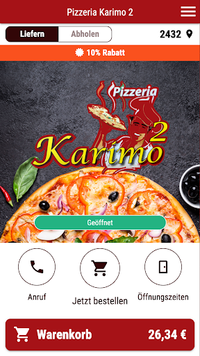 Android application Pizzeria Karimo 2 screenshort