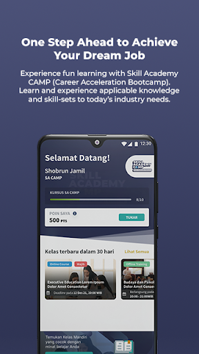 Android application Skill Academy CAMP screenshort