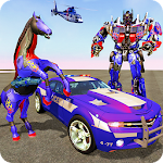 Cover Image of Download Multi Robot Transforming : Wild Horse Police Car 1.0.9 APK