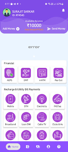 Android application DilPay - Recharge, AEPS, mATM screenshort
