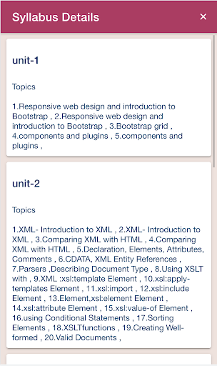 Android application Students MIT Group Ujjain screenshort