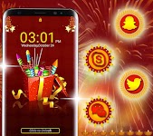 screenshot of Diwali Crackers Launcher Theme