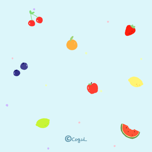 카카오톡 테마 - 심플후루츠_베이비블루 logo