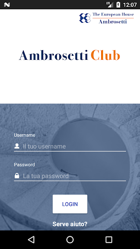 Android application Ambrosetti Club screenshort