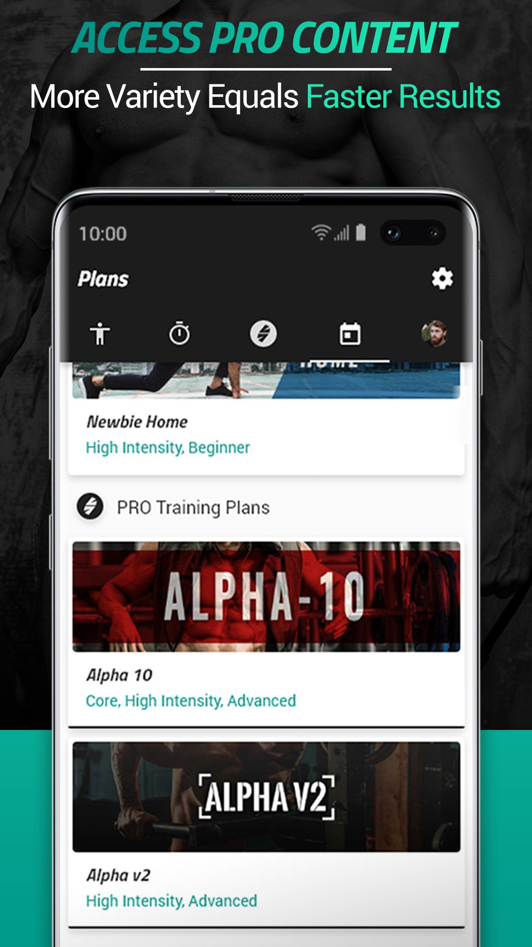 Android application Home Workout MMA Spartan Pro screenshort