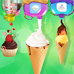 Cover Image of ダウンロード アイスクリームコーンメーカーファクトリー：アイスキャンディーゲーム  APK