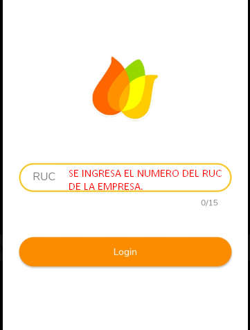 Android application AppPedido screenshort