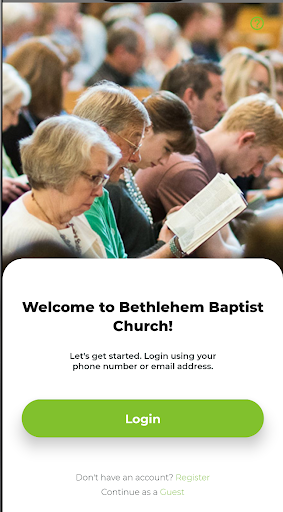 Android application Bethlehem Baptist Church screenshort