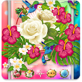 Flowers Birds Colorful Dream Theme icon