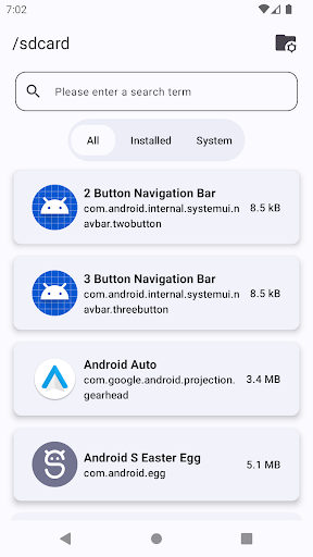 Android application WonExtractor - Apk Extractor screenshort