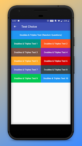 Doubles & Triples Test - CDL Screen 2