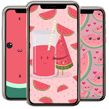 Kawaii Watermelon Wallpaper icon