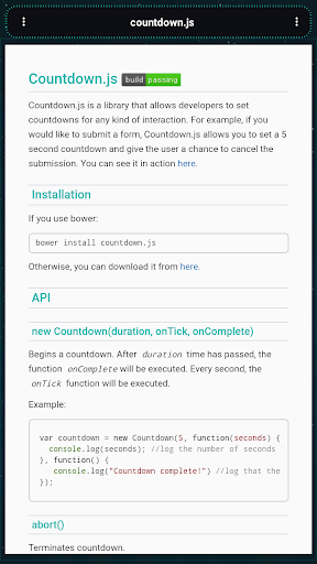 JavaScript Libraries Screen 3