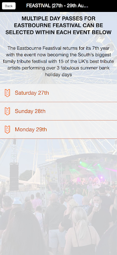 Feastival Events Screen 3