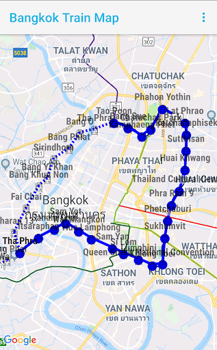 Bangkok Train Map Screen 3