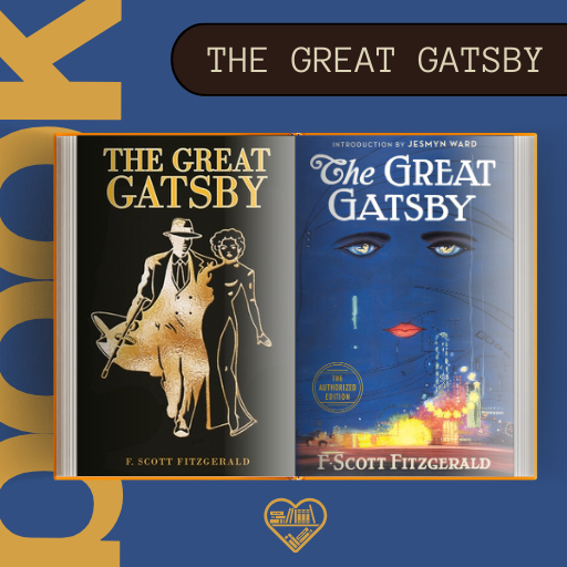 The great gatsby book logo