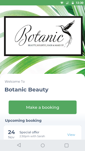 Android application Botanic Beauty screenshort