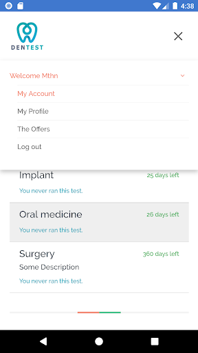 DenTest Dentistry Exam Screen 2