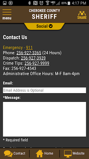 Cherokee County AL Sheriff Screen 3