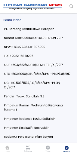 Liputan Gampong News Screen 2