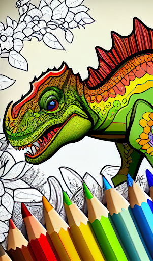 Dinosaurs Coloring Book