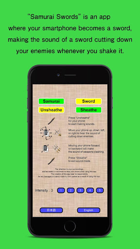 Android application Samurai Swords screenshort
