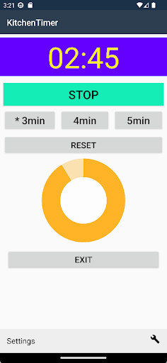 KitchenTimer Screen 2