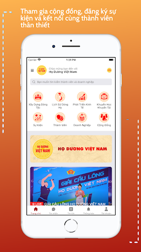 Android application Dòng Tộc Việt Nam screenshort