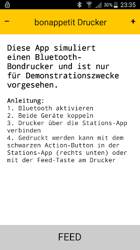 Android application bonappetit Drucker screenshort