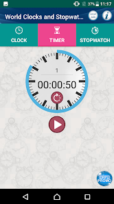 Captura 5 World Clocks with Timer & Stop android