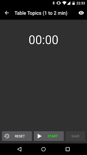 Simple Speech Timer Screen 2