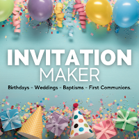 Free Invitation Maker Birthday, Wedding, Communion