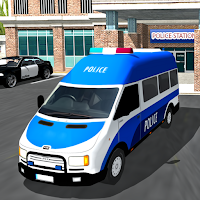 Police Van Driving Car Game 3D