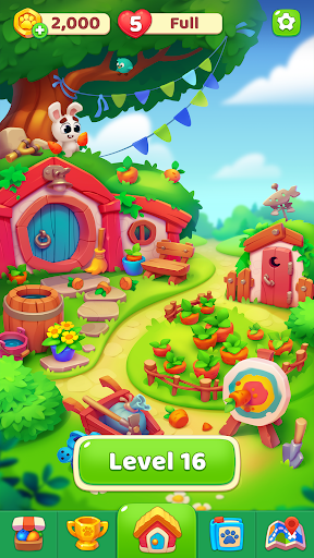 Bunny Boom - Bubble shooter एंड्रॉइड গেম স্ক্রিনশট 2