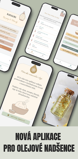 Android application Přírodní esenciální oleje screenshort