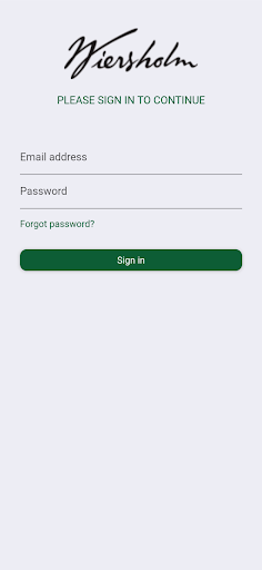 Android application Wiersholm Events screenshort