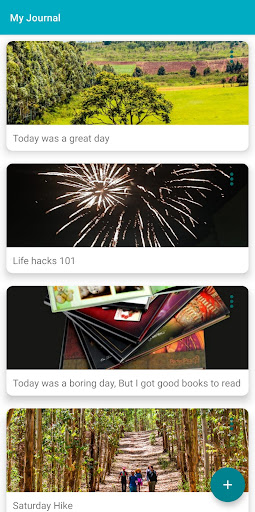 Android application Journal screenshort