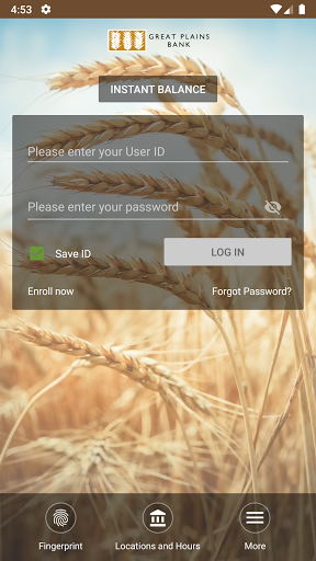 Great Plains Bank Mobile Screen 2