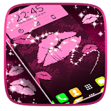 Black and Pink Live Wallpaper icon
