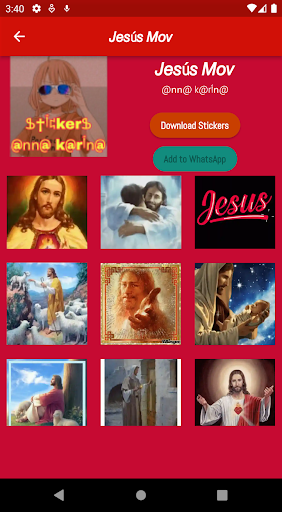 jesus stickers Screen 2