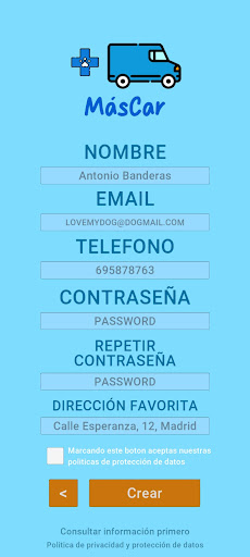 MásCar Screen 2