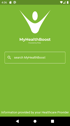 Android application MyHealthBoost screenshort