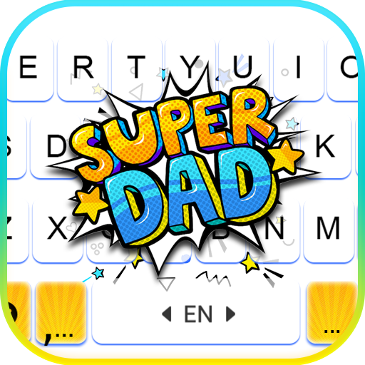 Super Dad Keyboard Background logo