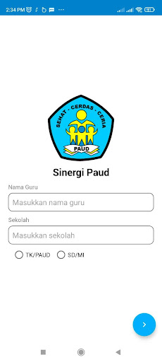 Android application Sinergi Paud screenshort