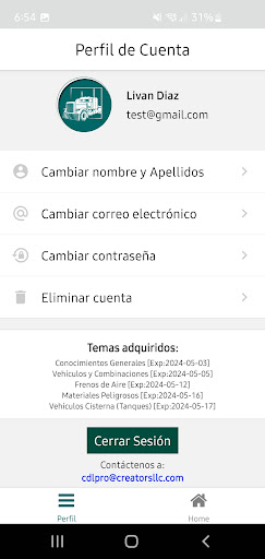 CDL PRO Screen 2