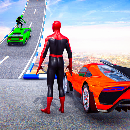 Superhero Car Stunt Race Trick  Icon