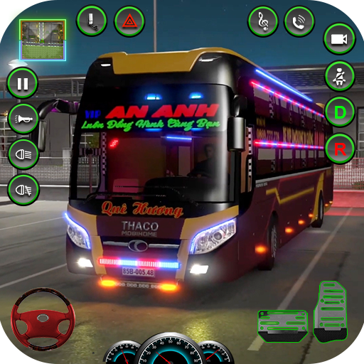 Euro Bus Driving Coach Bus