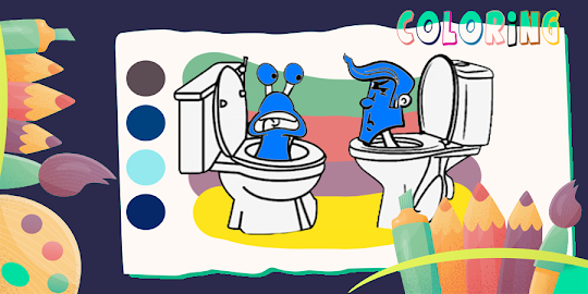 Skibidi Toilet Coloring book