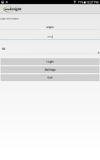 Android application RF Client screenshort